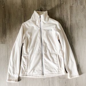 The North Face Cream Fleece Jacket, Size Medium